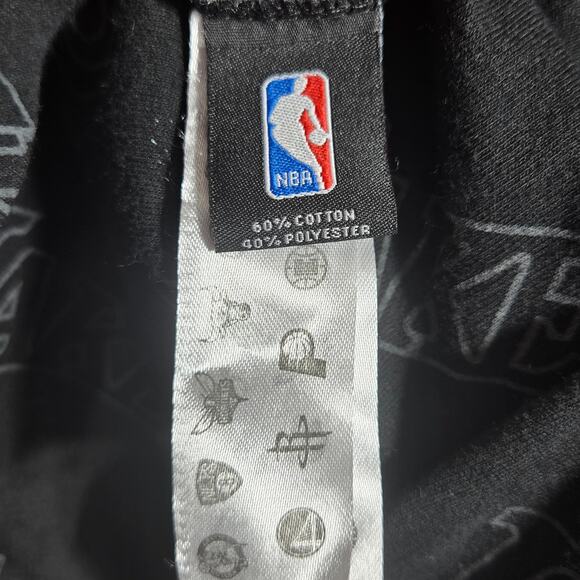 NBA Los Angeles Lakers T Shirt Mens Large Black All Over Print Logo Graphic Tee - Picture 9 of 10